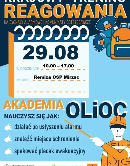 Krajowy Trening Reagowania w Mircu – sprawdź, co zrobić w razie zagrożenia
