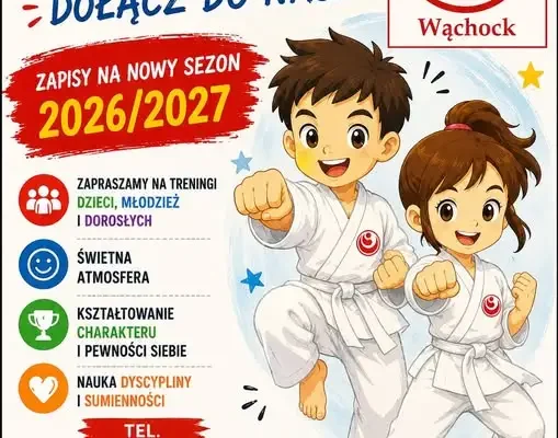 Klub Karate Shinkyokushin w Wąchocku zaprasza na treningi od 3 września