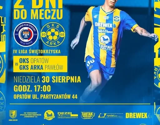 GKS Arka Pawłów zagra na wyjeździe z OKS Opatów w niedzielę