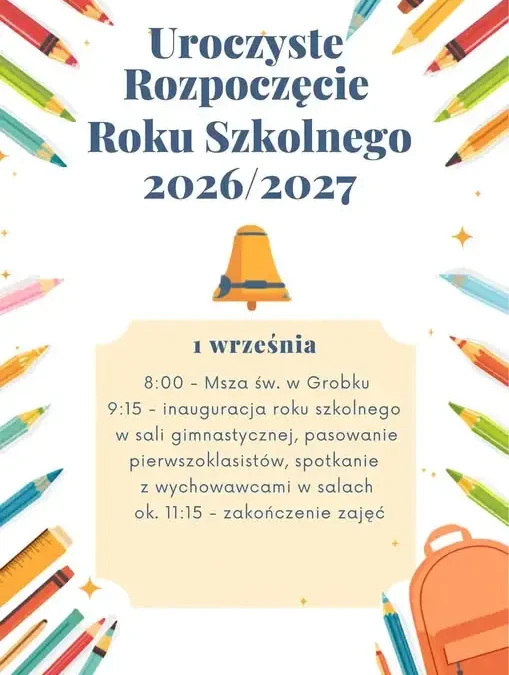 Uroczyste rozpoczęcie roku szkolnego 2026/2027 w Brodach