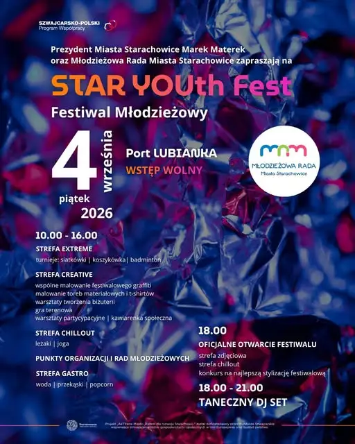 Jutro w Porcie Lublianka odbędzie się STAR YOUth Fest – festiwal młodzieżowy pełen atrakcji