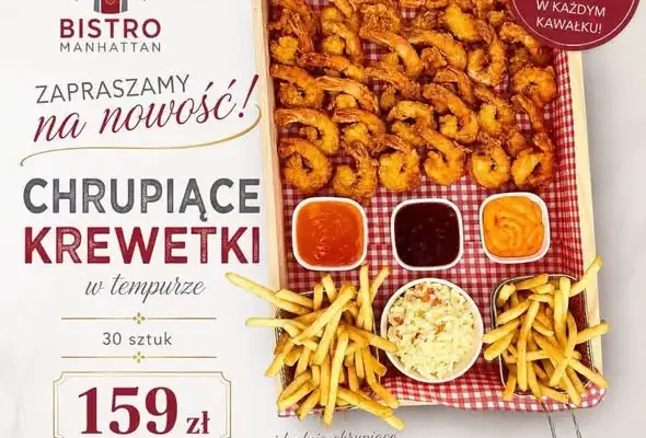 Krewetki w tempurze w Bistro Manhattan – nowość w menu