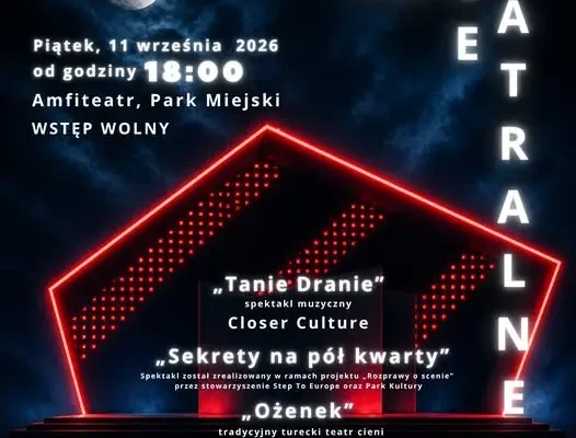 16. Noce Teatralne w Starachowicach – teatr, warsztaty i turecki cień w Parku Miejskim