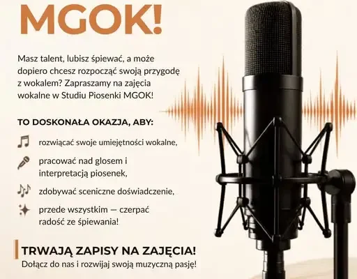 Zapisy na zajęcia wokalne w Studiu Piosenki MGOK