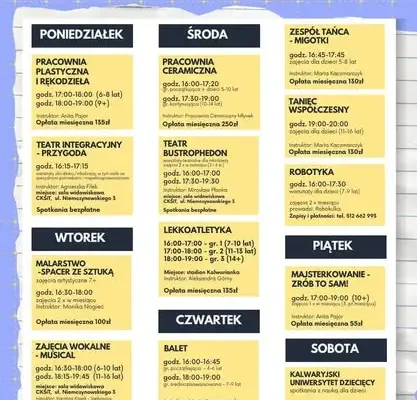 CKSiT zaprasza na darmowe zajęcia stałe – nowy sezon startuje od 21 września
