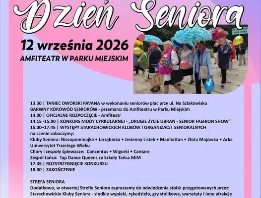 XII Starachowicki Dzień Seniora już w sobotę – program pełen atrakcji