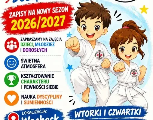 Zapraszamy na treningi karate w Wąchocku – dla dzieci od 6 lat i dorosłych