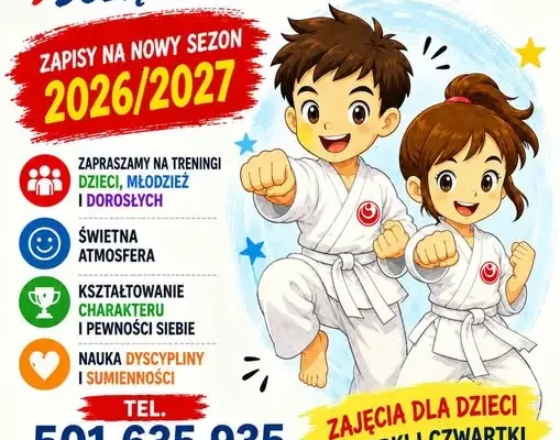 Treningi karate kyokushin dla dzieci w Skarżysku-Kamiennej. Zapisy trwają