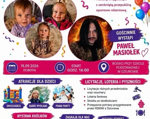 Festyn charytatywny w Dziurowie – pomóżmy Poli Woźniak