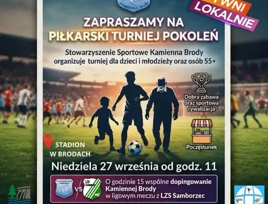 Kamienna Brody: międzypokoleniowy turniej piłkarski już w niedzielę