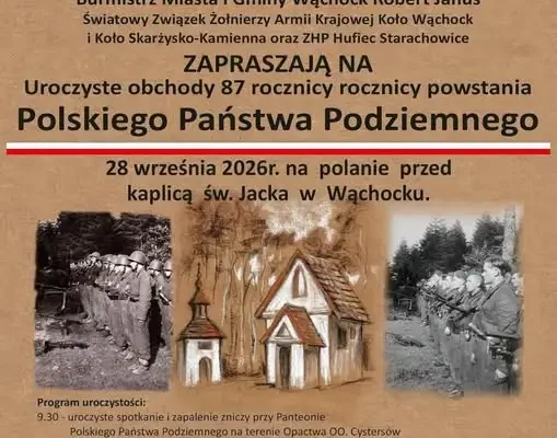 87. rocznica Polskiego Państwa Podziemnego – obchody w Wąchocku
