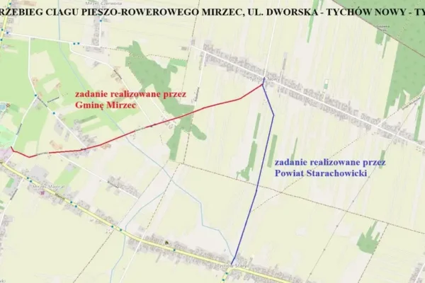 Mirzec: konsultacje w sprawie ścieżki pieszo-rowerowej do Tychowa