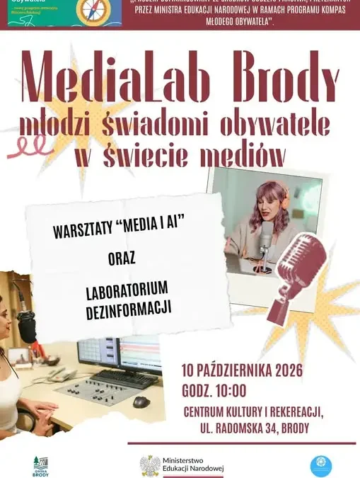 MediaLab Brody: warsztaty o AI i dezinformacji dla młodzieży