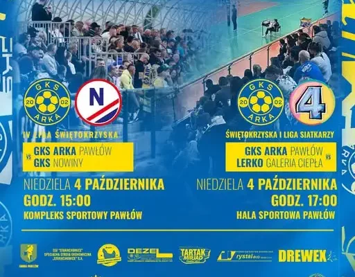Sportowy maraton w Pawłowie: piłkarze i siatkarze GKS zagrają u siebie