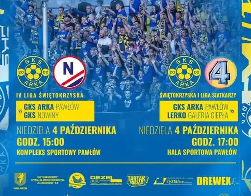 Sportowe popołudnie w Pawłowie – mecze piłkarzy i siatkarzy już dziś