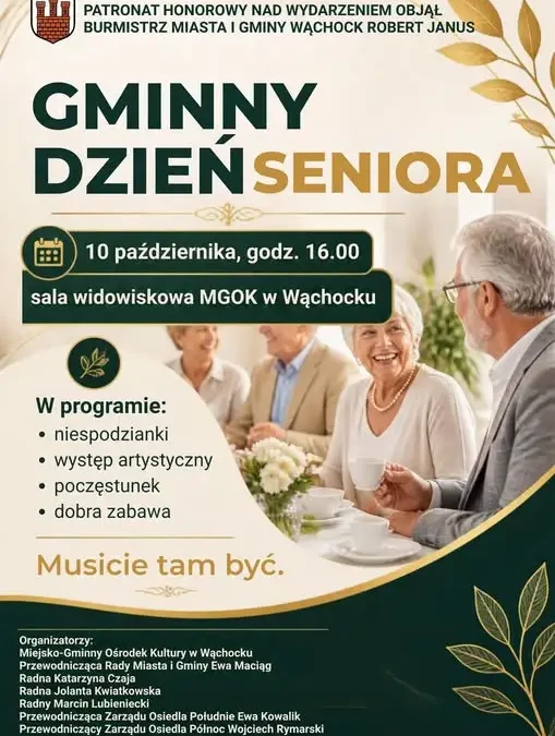 Gminny Dzień Seniora w Wąchocku – 10 października