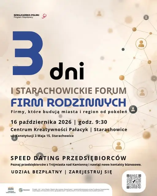 I Starachowickie Forum Firm Rodzinnych – już 16 października w Pałacyku