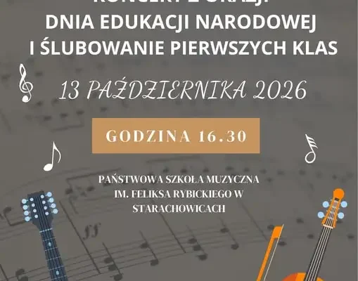 Ślubowanie pierwszaków i koncert z okazji Dnia Edukacji Narodowej w starachowickiej szkole muzycznej