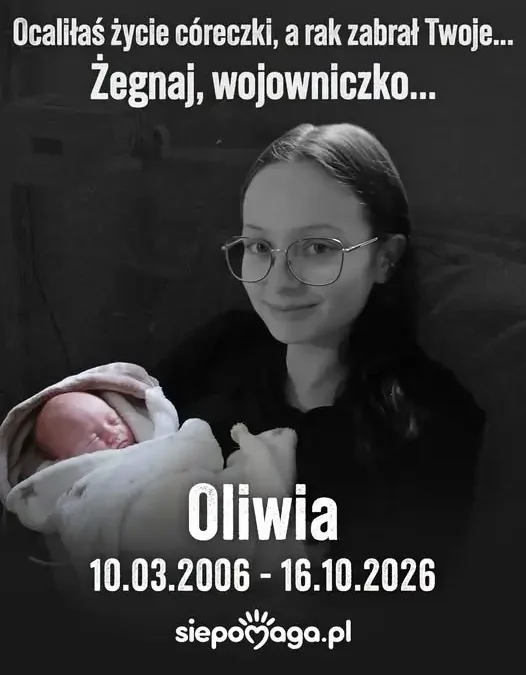Nie żyje 20-letnia Oliwia. Osierociła niespełna roczną Emilkę